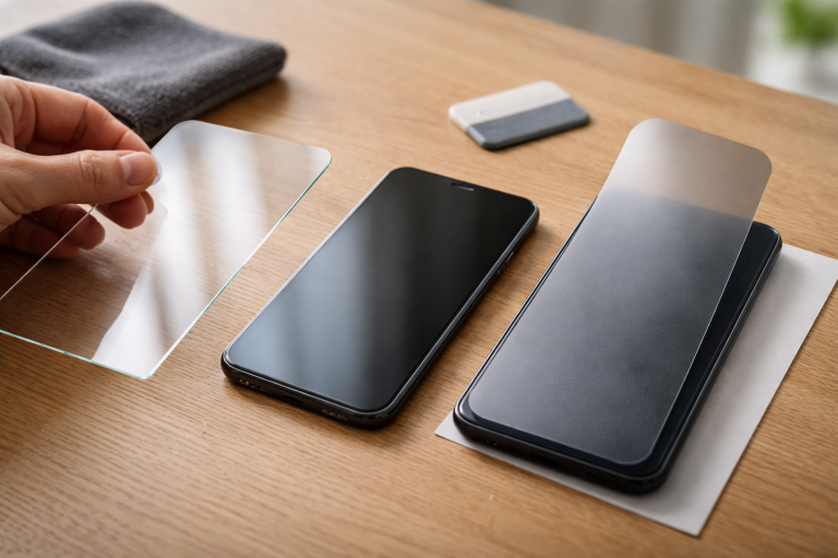 Hærdet glas vs folie: vælg rigtigt og slip for bobler på skærmen