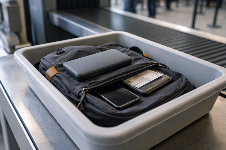 Powerbank i flyet: Sådan undgår du problemer i security