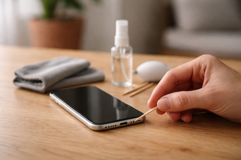 Stop med at pille med en nål: Sådan renser du mobil og opladerport sikkert