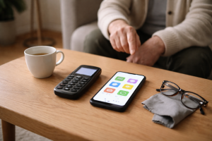 Stop med at købe “senior-telefoner” - gør en normal mobil nem i stedet
